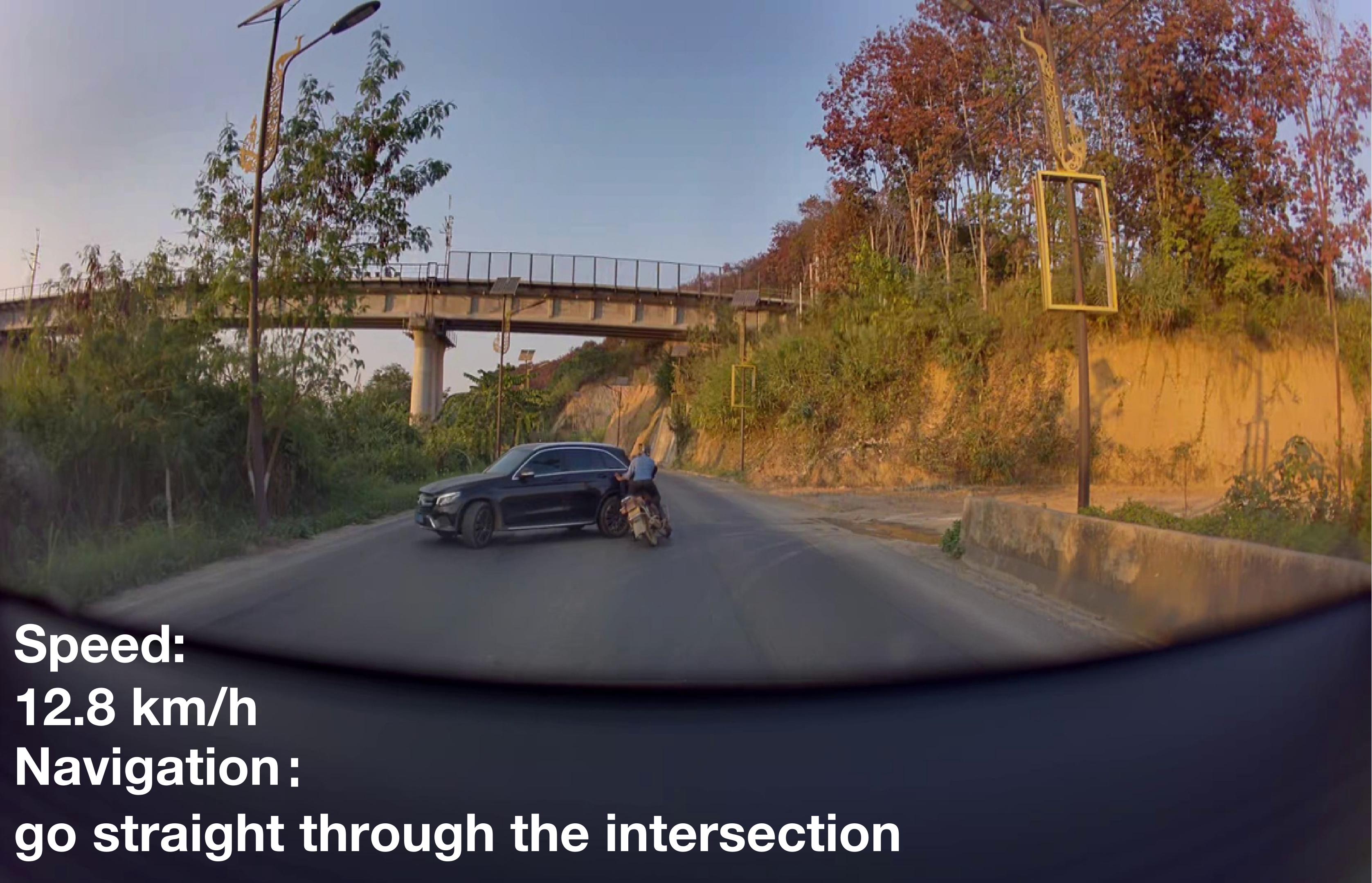 Front view camera input